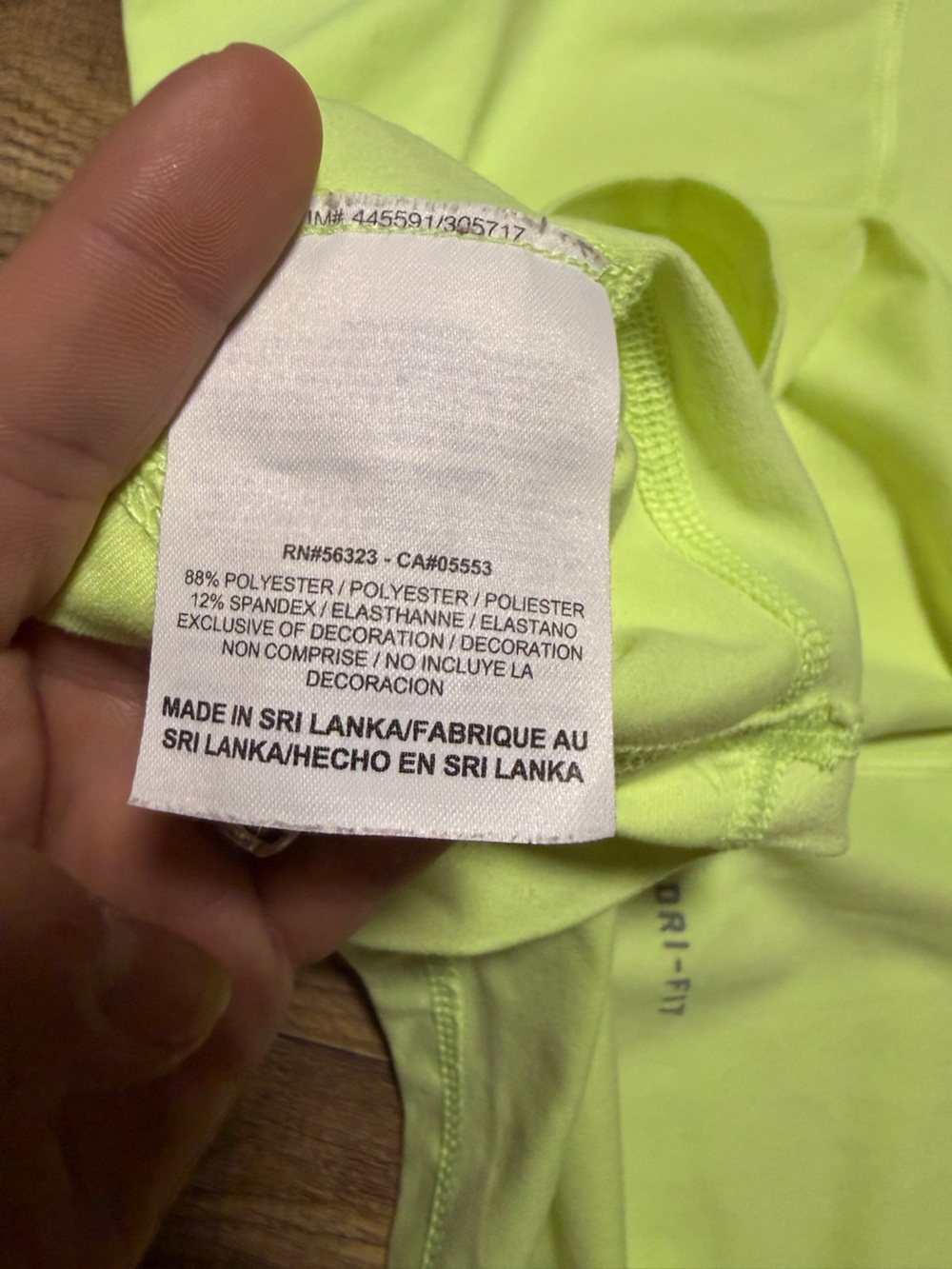 Nike Racerback Athletic Tank Top Neon Lime Volt Green Size Medium - Picture 8 of 9